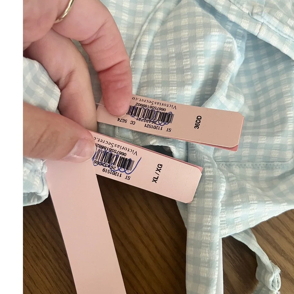 Victorias Secret Gingham Balconette Bikini Set